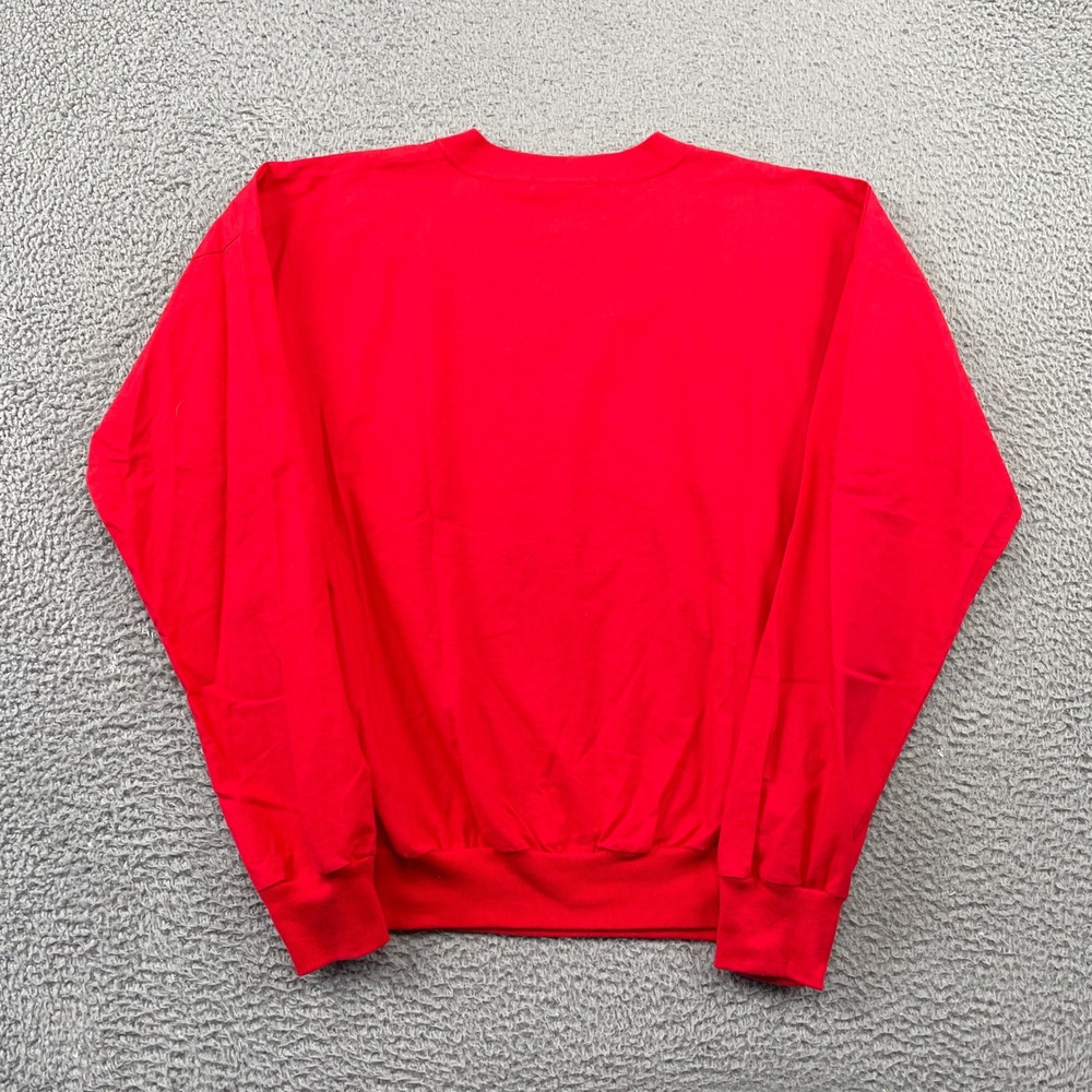 Vintage USA Brindar Sport Sweatshirt Mens L Red Bradenton London Paris Rome 1988 - Picture 2 of 8